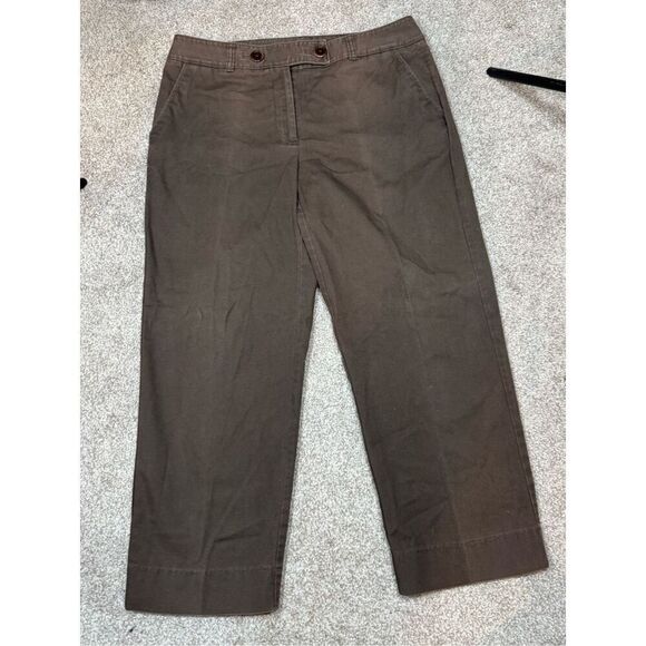 Talbots Brown Chino Capri Women's Size 10 - Picture 4 of 6